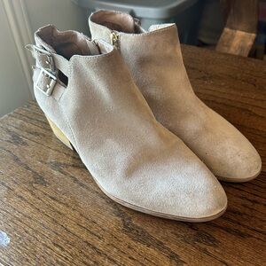 Women's Tan Suede Ankle Boots